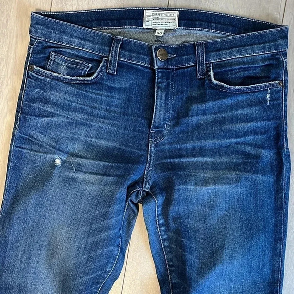 Stiletto Sahara Destroy Blue Skinny Mid-Rise Denim Jeans, Size 30 - Picture 4 of 9